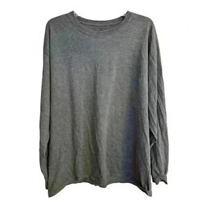 Fruit Of The Loom Mens 2XL Shirt Long Sleeve Pullover Solid Casual Tee Top